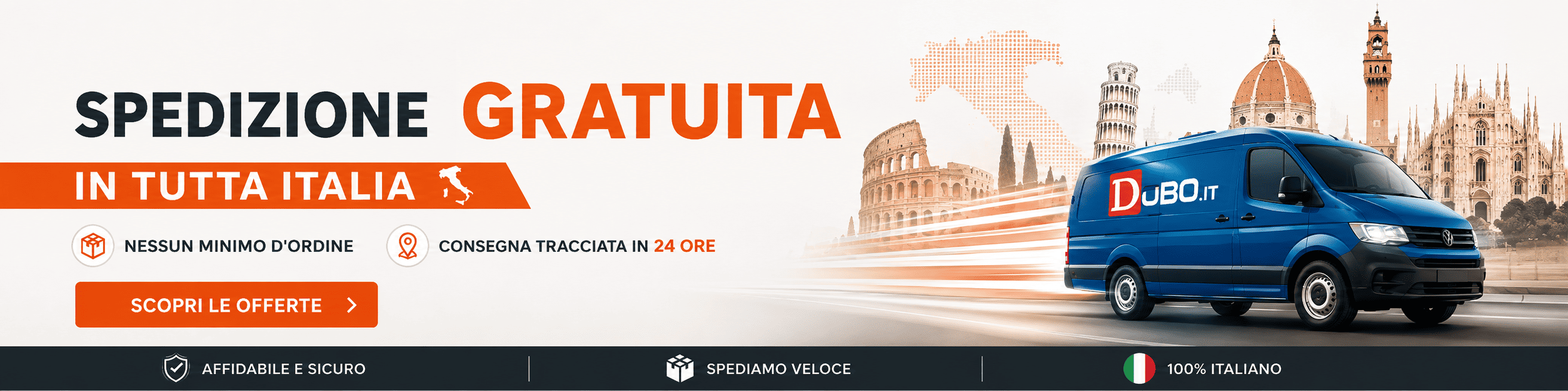Spedizione sempre gratuita in tutta Italia